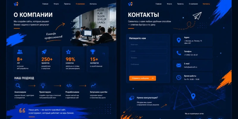 Как оформить страницы «О компании» и «Контакты», чтобы им доверяли